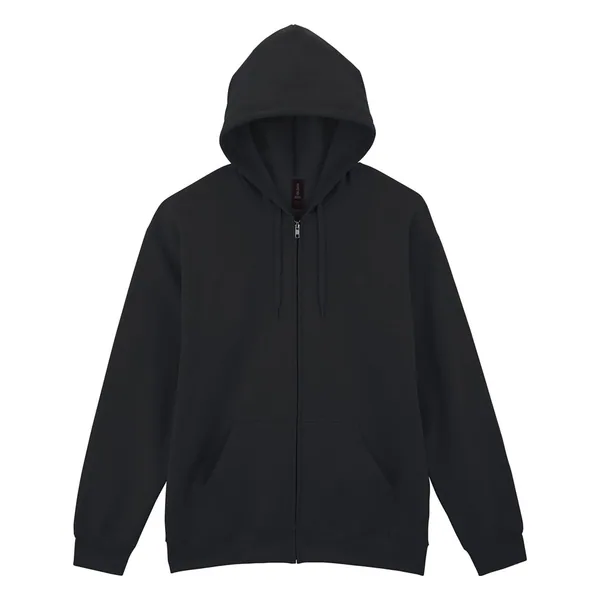 Softstyle™ midweight fleece adult full-zip hooded sweatshirt