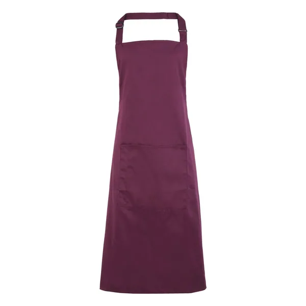 Colours bib apron with pocket