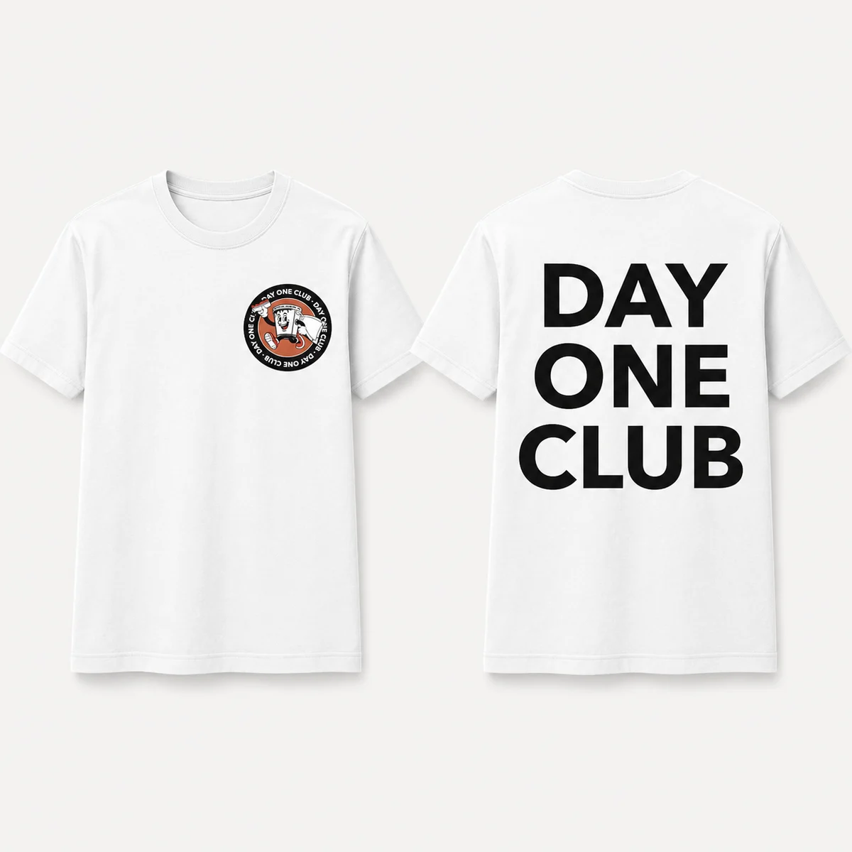 White "Day One Club" T-Shirt